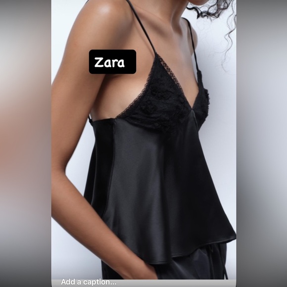 NWT ZARA SATIN LACE EMBROIDERY TOP SIZE XXL - Picture 5 of 15